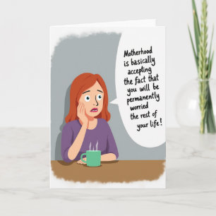 Auburn Haired Mum Reflection Card
