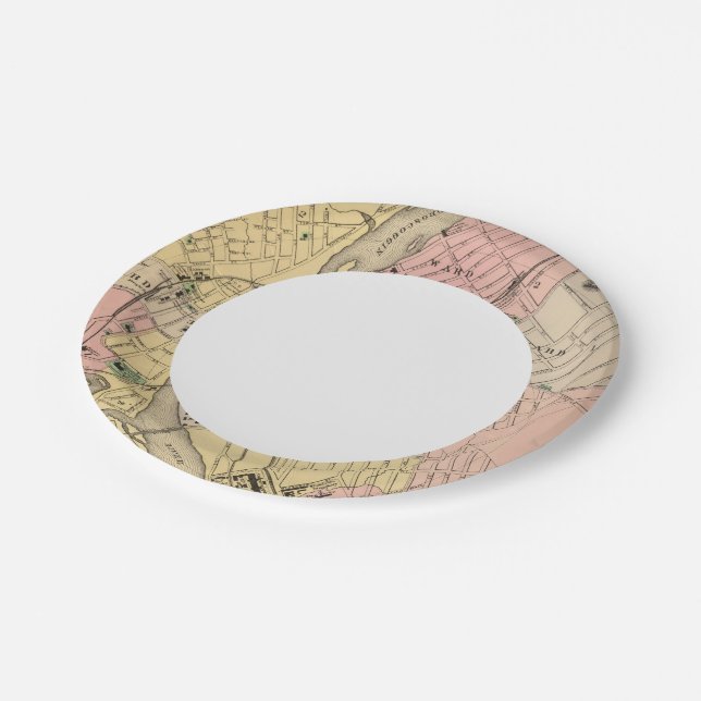 Auburn, Lewiston Paper Plate (Angled)