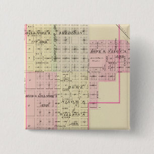 Auburn, Nebraska 15 Cm Square Badge