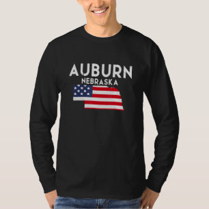 Auburn Nebraska USA State America Travel Nebraskan T-Shirt