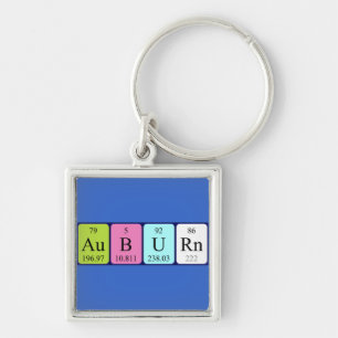 Auburn periodic table name keyring