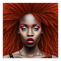 Auburn Queen Red Brown Hair Black Melanin Afro