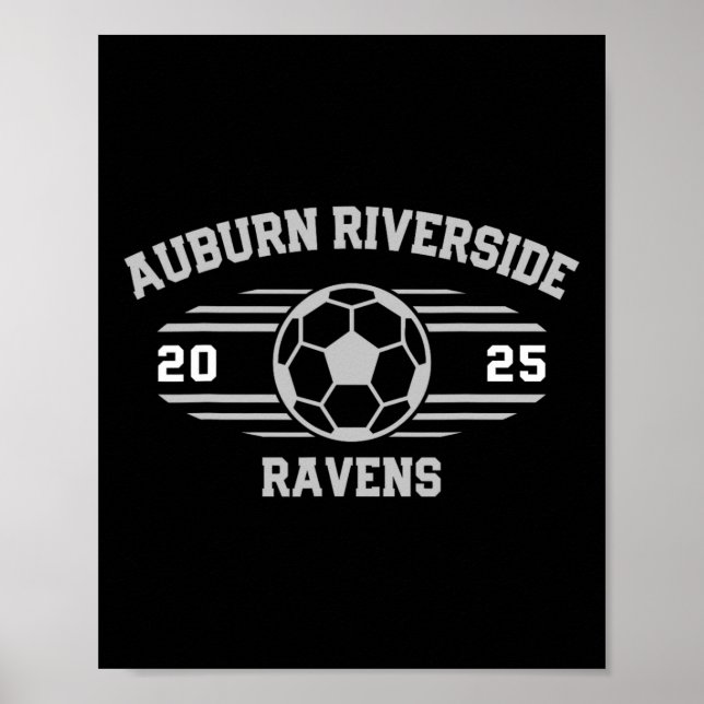 Auburn Riverside Ravens Soccer Byll 2025  Poster (Front)
