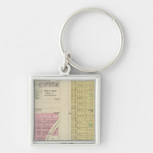 Auburn, Silver Lake, Kilmer, and Richland, Kansas Key Ring