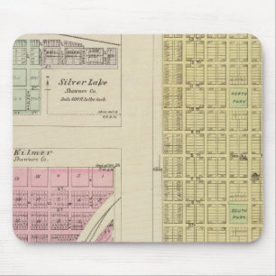 Auburn, Silver Lake, Kilmer, and Richland, Kansas Mouse Pad