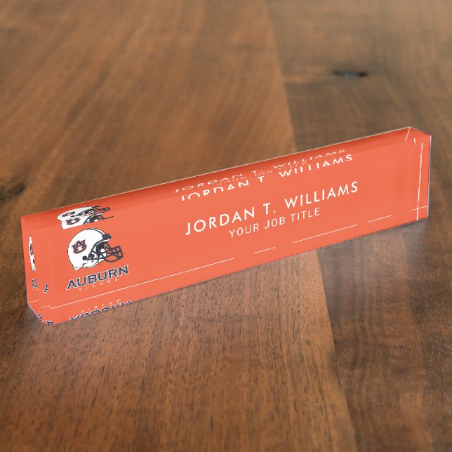 Auburn University | Auburn Football Nameplate (Side)