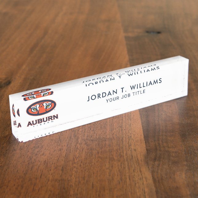 Auburn University | Auburn Tigers Nameplate (Side)