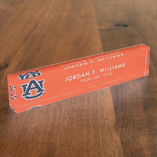 Auburn University Auburn UA Logo Nameplate