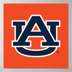 Auburn University Auburn UA Logo Poster