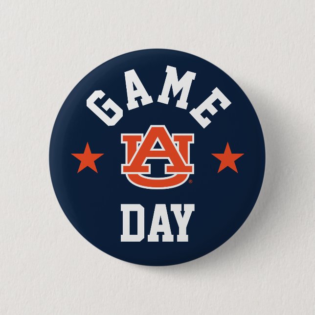 Auburn University Game Day 6 Cm Round Badge (Front)