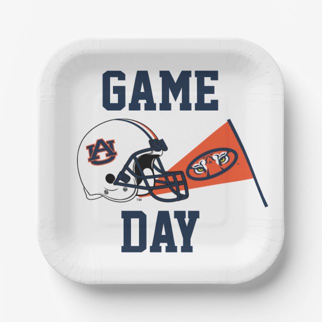 Auburn University Game Day Paper Plate (Front)