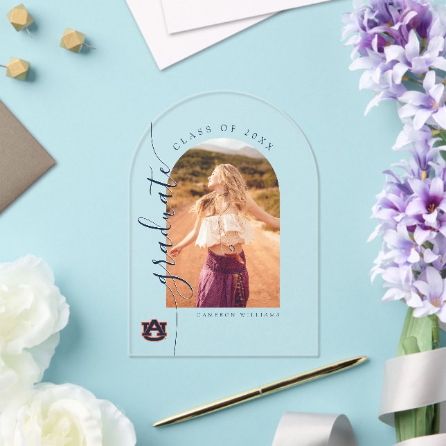 Auburn University Graduation | Auburn Tigers Acrylic Invitations (Insitu (Wedding))