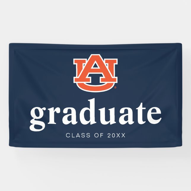 Auburn University Graduation – Auburn Tigers Banner (Horizontal)