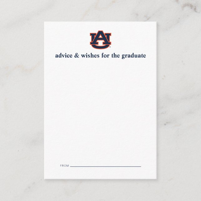 Auburn University Graduation | Auburn Tigers Card (Front)
