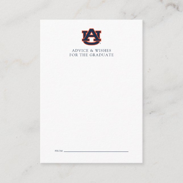 Auburn University Graduation | Auburn Tigers Card (Front)