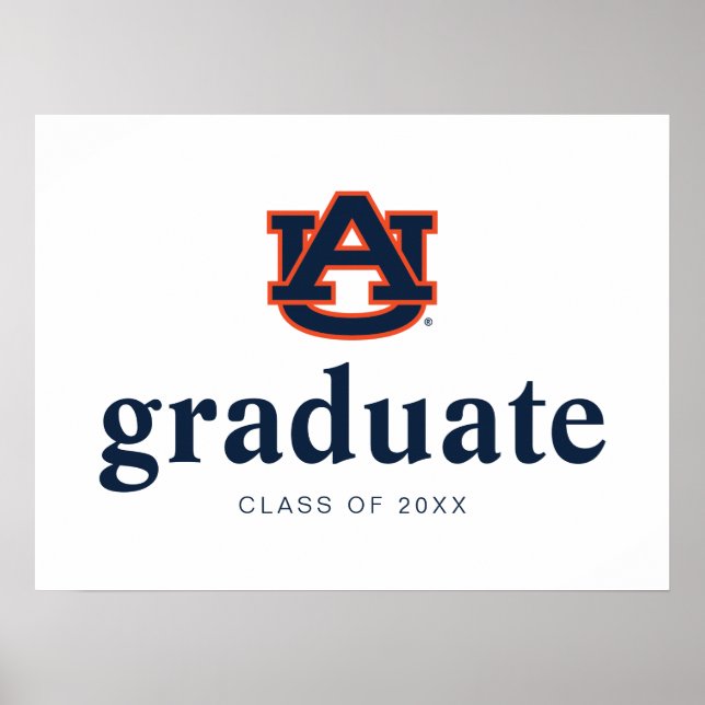 Auburn University Graduation | Auburn Tigers Poster (Front)