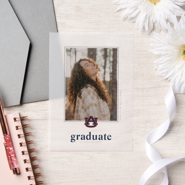 Auburn University Graduation | Auburn Tigers Vellum Invitations (Wedding)