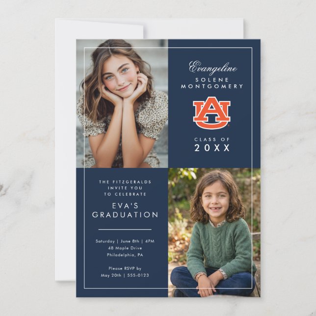 Auburn University Graduation Invitation (Front)