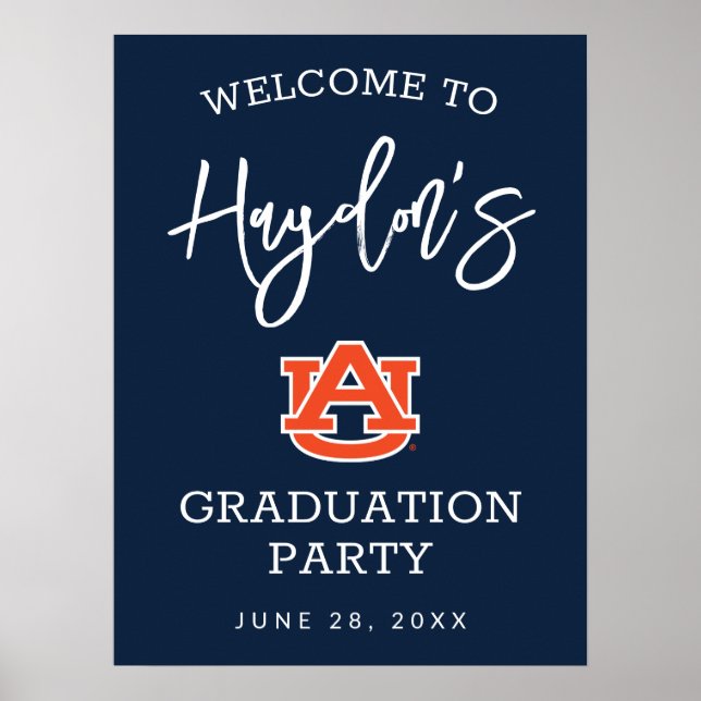 Auburn University | Graduation Party Poster (Front)