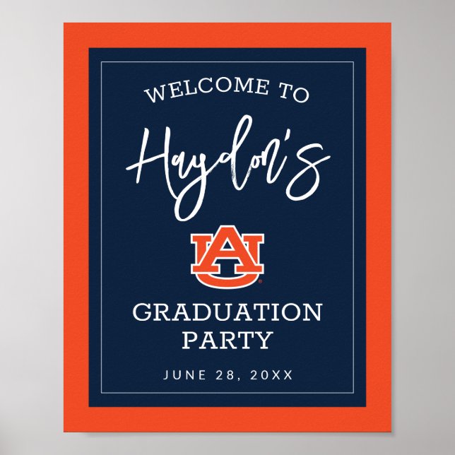 Auburn University | Graduation Party Poster (Front)