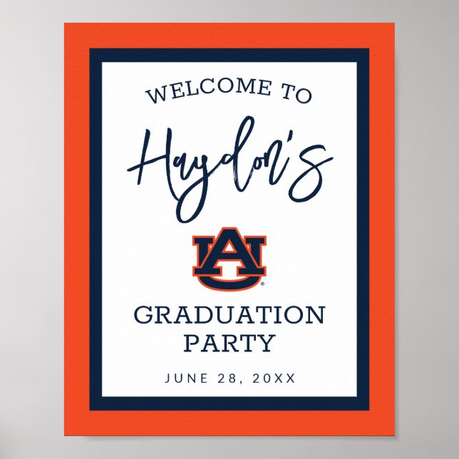Auburn University | Graduation Party Poster (Front)