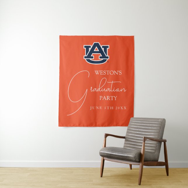 Auburn University | Graduation Party Tapestry (In Situ)