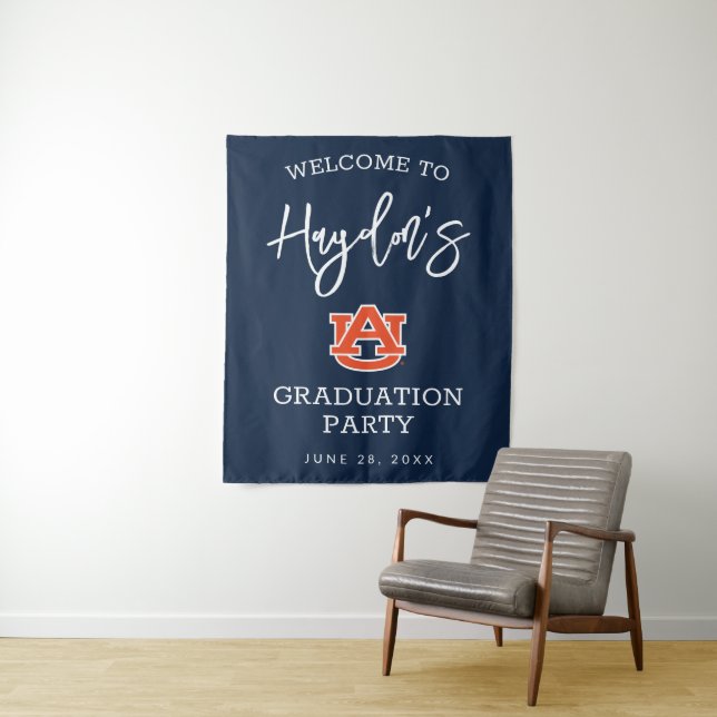 Auburn University | Graduation Party Tapestry (In Situ)