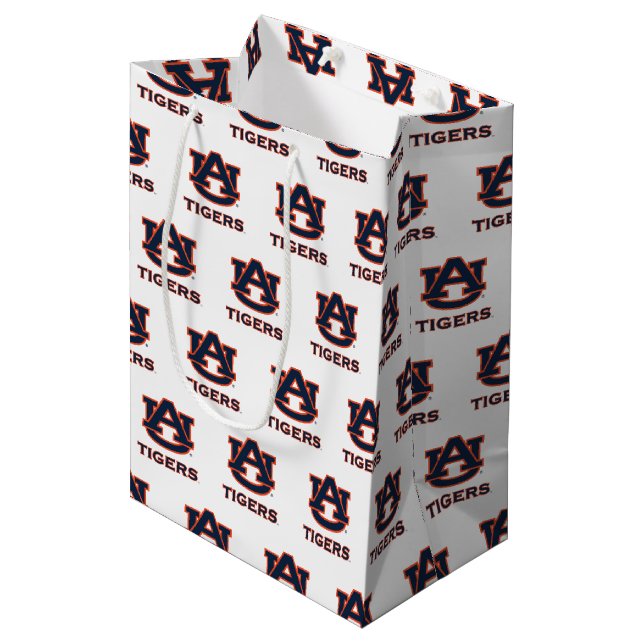 Auburn University | Holiday Medium Gift Bag (Front Angled)