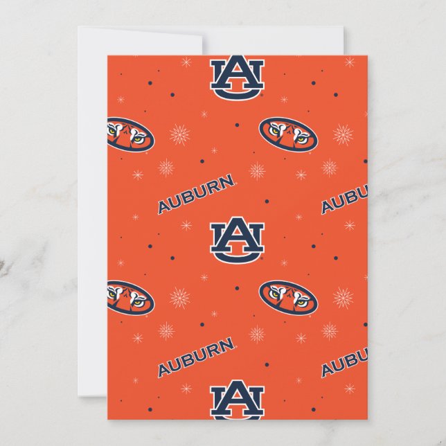 Auburn University | Holiday Pattern Card (Front)