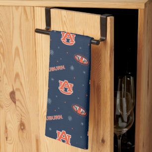 Auburn University Holiday Pattern Tea Towel