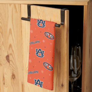 Auburn University Holiday Pattern Tea Towel