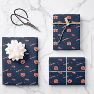 Auburn University   Holiday Pattern Wrapping Paper Sheet