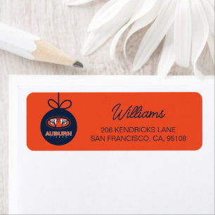 Auburn University Holiday Return Address Label