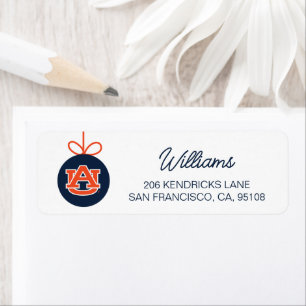 Auburn University   Holiday Return Address Label