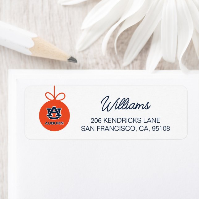 Auburn University | Holiday Return Address Label (Insitu)