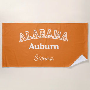 Auburn University Personalised Beach Towel