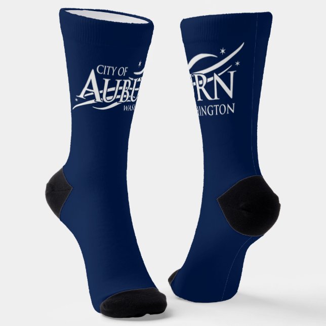 Auburn (Washington) city flag Socks (Angled)