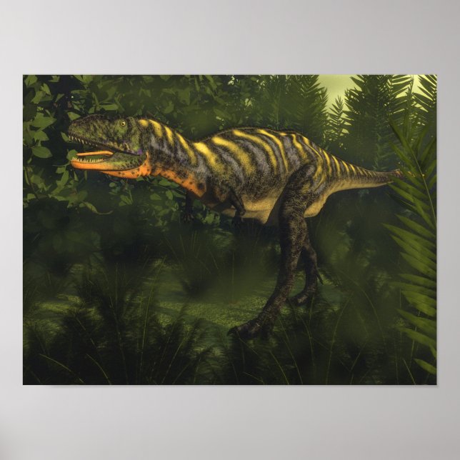 Aucasaurus dinosaur - 3D render Poster (Front)