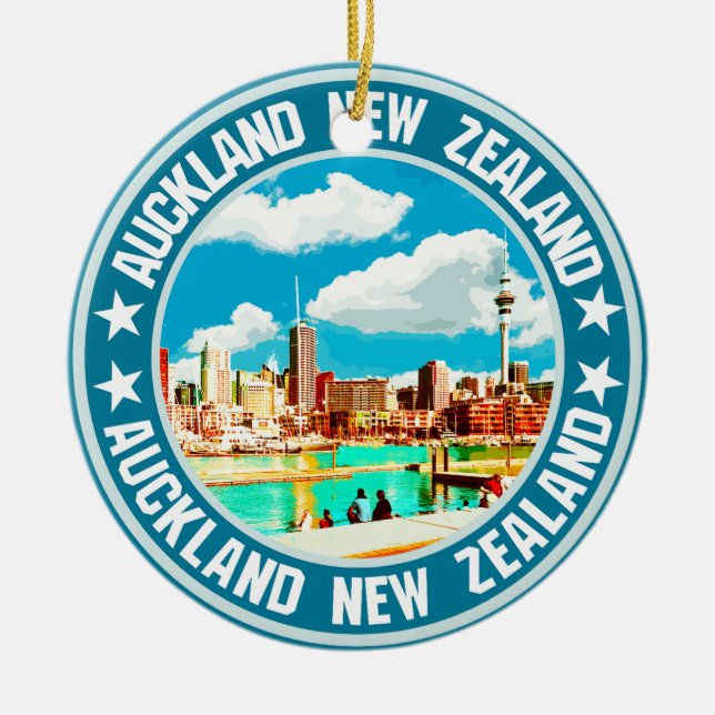 Auckland                                           ceramic ornament (Front)