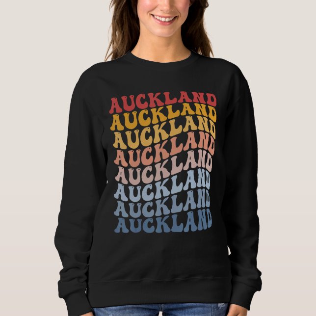 Auckland City Groovy Retro Sweatshirt (Front)