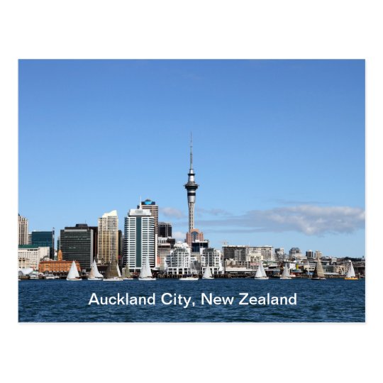 Auckland City, New Zealand by Day Postcard