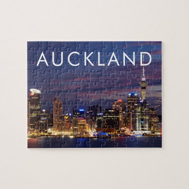 Auckland City Skyline Jigsaw Puzzle (Horizontal)