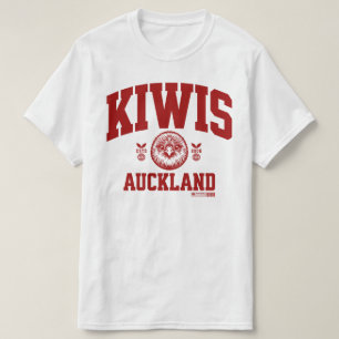 Auckland Kiwis - Vintage Style Rot T-Shirt