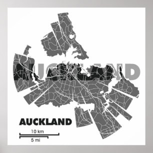 Auckland Map Poster
