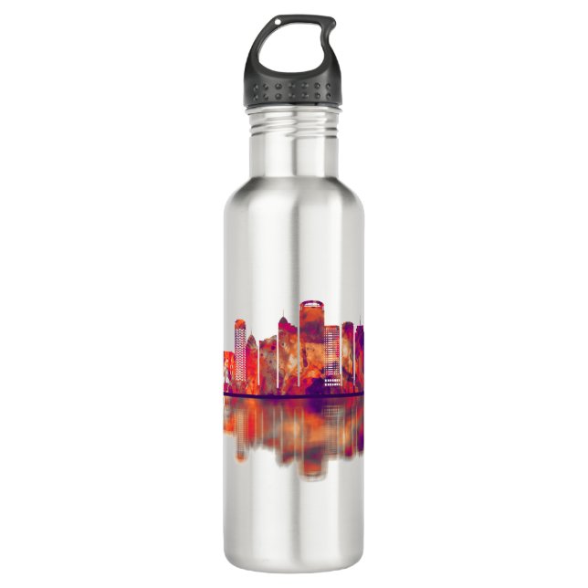 Auckland New Zealand Skyline 710 Ml Water Bottle (Front)