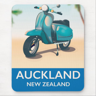 Auckland new zealand travel poster mouse pad