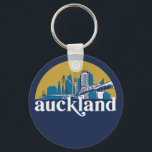 Auckland New Zealand Vintage City Skyline Key Ring<br><div class="desc">Vintage and retro city design with beautiful skyline, tourist attraction and cityscape art. Cool skyscraper and building silhouette illustration merchandise for tourist and traveller. Perfect as souvenir to bring back home when travelling around the world. Save the memory of your travel and vacation with family and friends. Background colour can...</div>