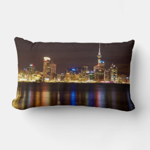 Auckland Night Cityscape Lumbar Cushion