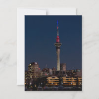 Auckland night light, Sky Tower,