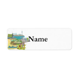 Auckland Return Address Label